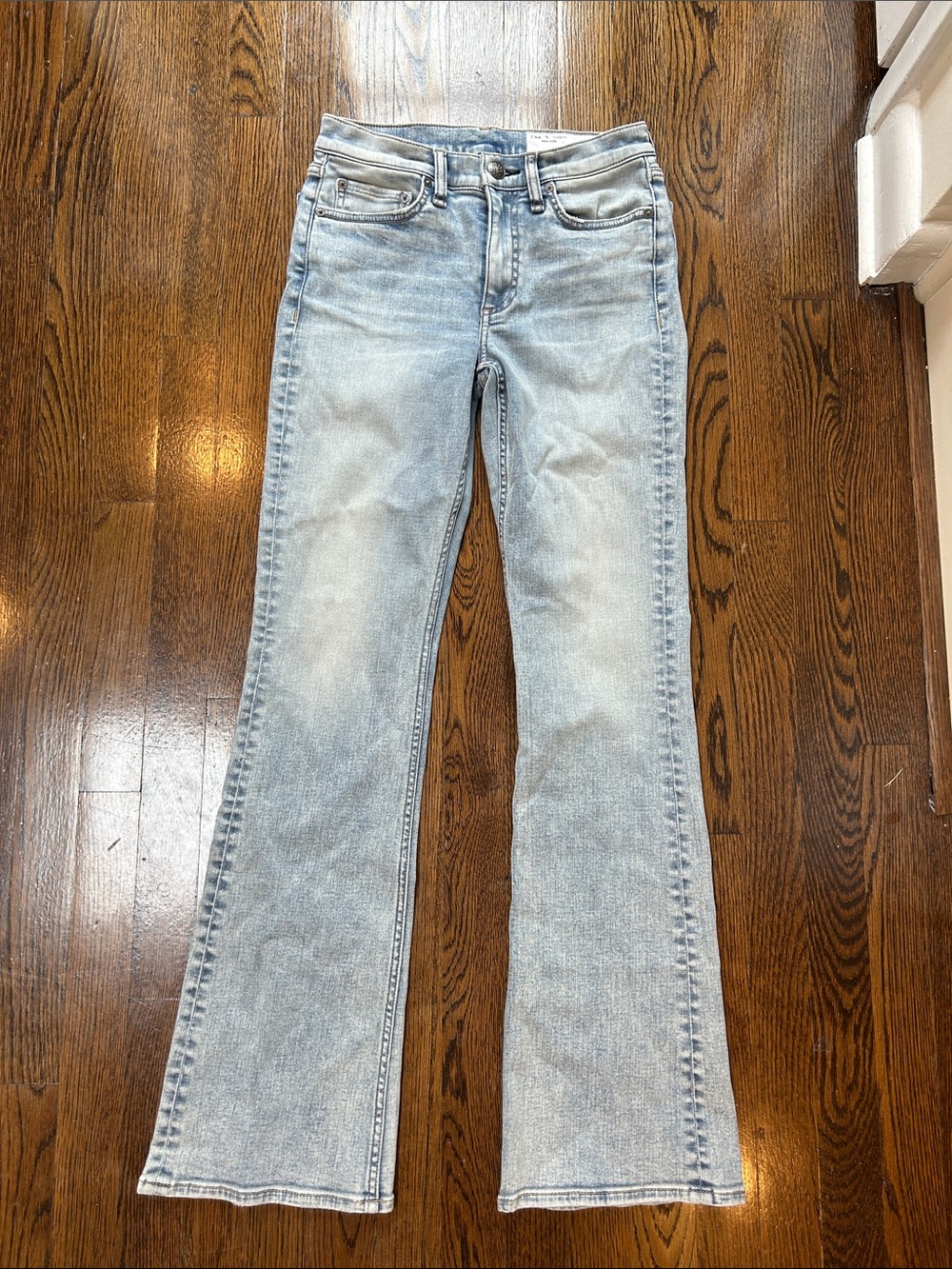 rag & bone Light Wash Flare Jeans